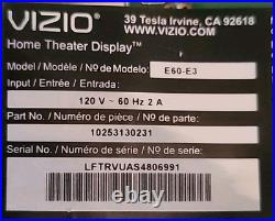 60 VIZIO LED TV E60-E3 Main Board Y8387374S LVDS LFTRVUDS LFTRVUAS LFTRVUBS