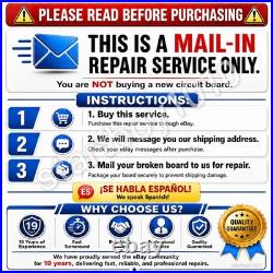 REPAIR SERVICE For Vizio 1P-0163X00-6011 Y8387242S M70-D3 0170CAR0CE00 242B