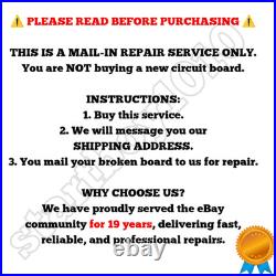 'Repair Service'' For Vizio Main Board Y8386490S, P602UI-B3, 1P-0145X00-6010