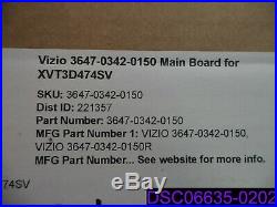 Used Vizio Main Board Motherboard 3647-0342-0150