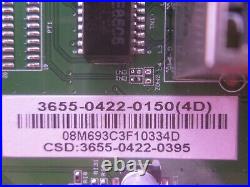 VIZIO E552VLE Main Board 3655-0422-0150(4D), 3655-0422-0150