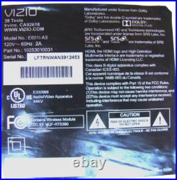 VIZIO E601i-A3E Main Board Y8386216S (1P-012BJ00-4012) Tested Working