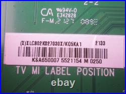 VIZIO P65Q9-J01 Main /T-con Boards XLCB02K027030X, 5565T55C37
