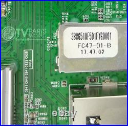 Vizio D50F-F1 Main Board 756TXHCB02K0200 XHCB02K020040X, 715G8320-M01-B00-004Y
