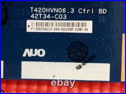 Vizio D50-d1 Main Board Power T-con 1631 Adtvf2420xda Xfcb02k076010q 5550t20c21
