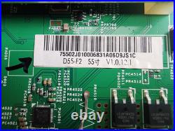 Vizio D55-F2 (LWZQWXKV, LWZQWXKU) Main Board 755.02J01.0006, 748.02J01.0011