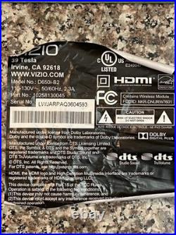 Vizio D650i-B2 Main Board complete int parts recovery out working crack unit
