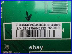 Vizio E500i-A1 Main Board 756TXCCB02K036, 715G5743-M01-000-005K