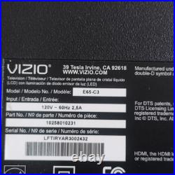 Vizio E65-C3 Complete Board Set Came Out Of A Television With A Broken Screen