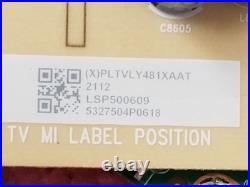 Vizio V505-j01 Repair Kit Main Power T-con Xlcb02k040000x Pltvly481xaat