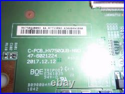 Vizio V755-G4 SERIAL (LBNFQQAV) MAIN BOARD POWER T-CON KIT T. MT5597. U767
