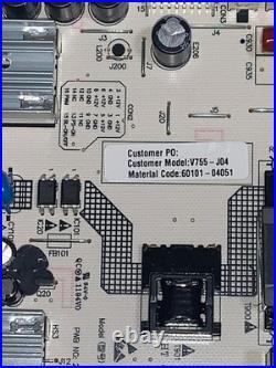 Vizio V755-J04 TV Repair Kit 60103-00756 60101-04051 HV750QUBN9D Main Bd Power